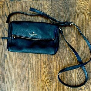 Vintage Kate Spade Black Leather Crossbody
